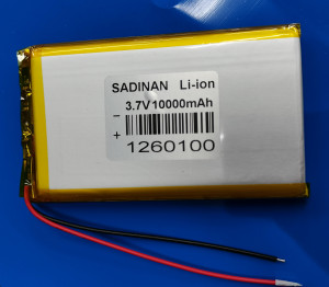 SADINAN 1260100  3.7V 锂聚合物电池 10000mAh  带保护板带引线