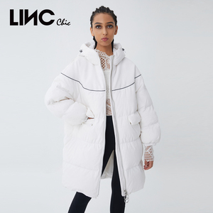 LINC金羽杰羽绒服女2022年新款面包服中长款加厚外套潮 Y21806264