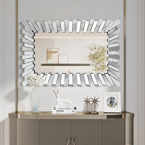 现代简轻奢生间镜子壁浴室镜餐厅卫墙面装尚美达挂饰时尚创意玻璃