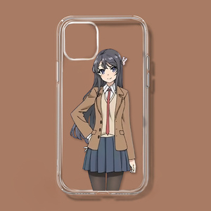 日系动漫樱岛麻衣手机壳适用苹果11可爱小米12少女华为nova7硅胶x