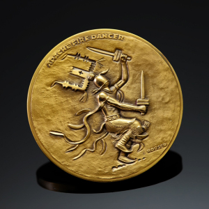 美国大铜章/艺术家houser/美国章牌协会som59号/印第安阿帕奇部落