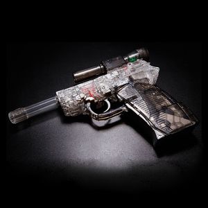 变形玩具 THF03枪威震V天透明MP36祖国版KO原大驳壳手枪金刚模型