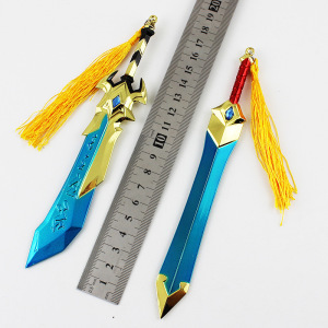 周边 花木兰剑舞者小剑 18厘米武器 合金兵器