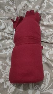IKEA宜家代购宝勒迈休闲毯珊瑚绒毯红色130x170 抓绒春秋薄毯包邮