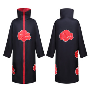 火影忍者 晓组织 披风 宇智波 鼬 佐助动漫衣服cosplay外套红云袍