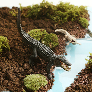 鳄鱼模型玩具仿真野生动物尼罗鳄野猪鳄长吻鳄帝王鳄逼真儿童礼物