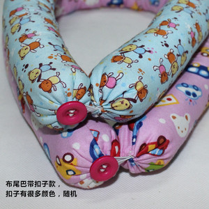 布棒包邮儿童带扣子布艺尾巴 幼儿园手工制作作业 软棍玩具