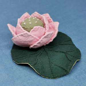 荷花莲叶杯垫简单拼布妈妈手工缝摆件diy家饰布艺吉祥礼物材料包