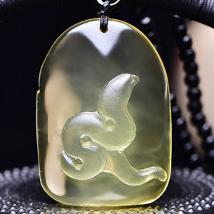 2022年属蛇瑞蛇迎鸿吊坠天然黄水晶厚禄福绵吊坠刑太岁化解男女款