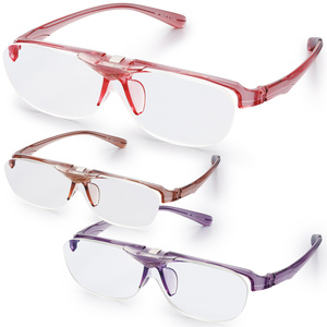 【日本代购直邮】Costado 防蓝光眼镜可翻盖老花眼镜放大镜 1.6倍