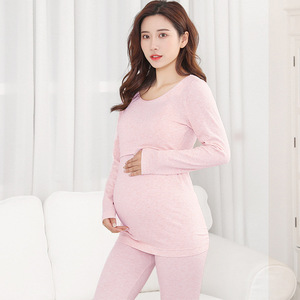 孕妇秋衣秋裤套装加绒保暖内衣秋冬季喂奶月子服薄绒产后哺乳睡衣