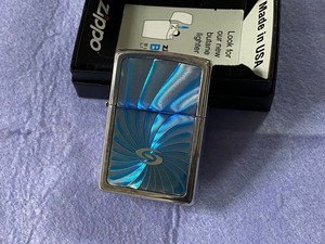 zippo 柔和七星 2008年 镀银 幻彩贴片 悬赏抽奖机