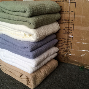 出口剪标美式外贸纯棉沙发巾全盖纯色沙发垫布艺全棉罩盖毯盖布套