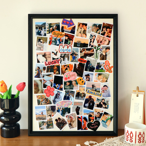 情侣洗照片打印加相框diy定制做成相册拍立得纪念情人节生日礼物