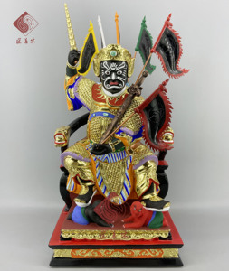 木雕杨府七王爷地方神明当地民俗历史人物定制祖先地方文化摆件