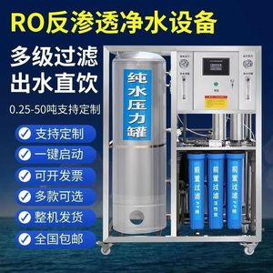 大型商用水处理RO反渗透设备工业净水机直饮水去离子水纯净水包邮