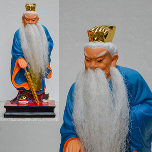 姜子牙神像姜太公招财姜尚居家供奉摆件树脂佛像风水封神榜