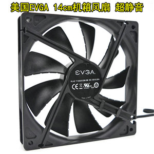 美国EVGA 14cm厘米机箱风扇 超静音14025台式电脑 电源散热排风扇