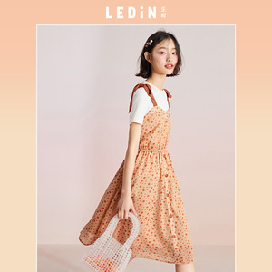 乐町连衣裙2019新款夏学生甜美气质裙子仙女超仙森系碎花吊带