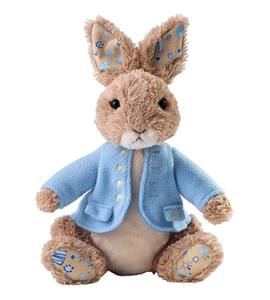英国代购正品gund彼得兔公仔毛绒印花玩偶玩具peter rabbit印花款