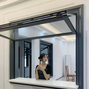 定制铝合金随意停上下折叠窗 可任意停服装店餐饮店铺门面折叠窗