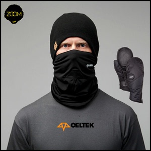 特价滑雪手套美国CELTEK单板双板冬季防水保暖护脸面罩磁吸复古