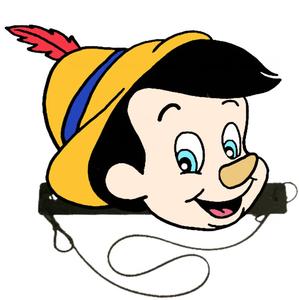 纸片人/卡通面具头饰教具道具/木偶奇遇记-匹诺曹皮诺曹头饰