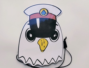 可定制/黑猫警长/头饰面具/白鸽头饰/白鸽信差