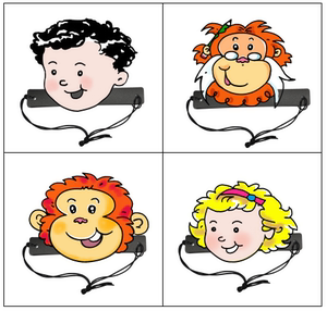 可定做英语头饰北师大头饰教具道具陕旅版小学英语头饰多款