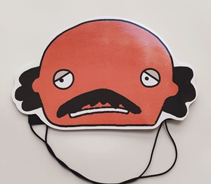 定制/平面防水卡通面具绘本教具道具/鳄鱼怕怕/医生怕怕牙医头饰