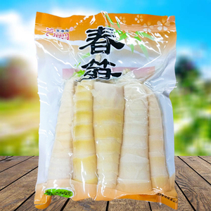富春龙新鲜袋装农家脆笋笋干杭州特产500gx5包水煮春笋清水笋即用
