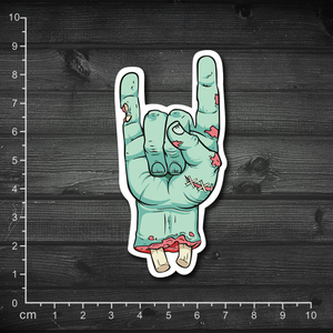 单张 摇滚贴纸 国际通用手势 丧尸 笔记本贴纸 吉他贴纸 防水箱贴