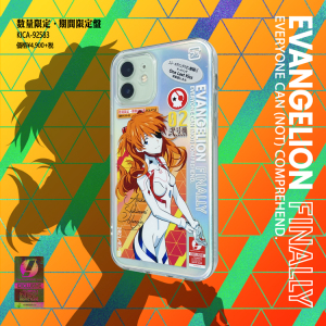 eva明日香手机壳福音战士适用iphone12mate30p40直边透明镭射软壳