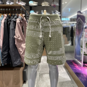 thenorthface北面户外韩国代购22春夏男女小标腰果花休闲抽绳短裤