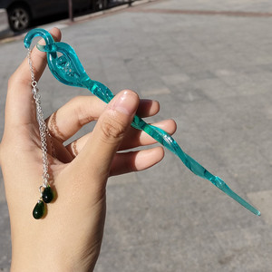 白蛇缘起发簪子步摇玉簪汉服珠钗旗袍盘发发钗古风流苏日常头饰新