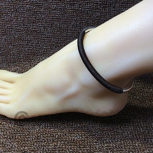 纯银脚镯男女同款情侣光面实心 开口可调节大小 简约民族风银脚环