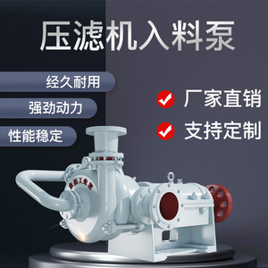 ZJW板框压滤机专用入料泵SYA高压泥浆泵大型洗煤污泥泵压榨进料泵