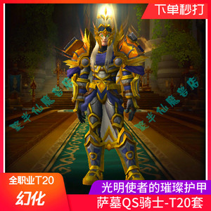 史诗萨格拉斯之墓m萨墓t20幻化光明使者的璀璨护甲qs骑士板甲幻化