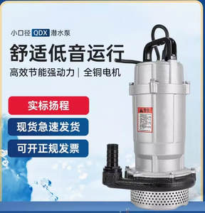 东音小型潜水泵220v家用低吸潜水泵高扬程农用抽水大流量离心泵