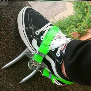 爬树神器电工脚扣工具上树木杆椰子马蜂摘果子铁鞋猫爪铁鞋