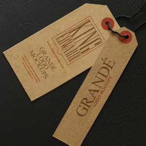 服装吊牌牛皮纸订做卡纸挂牌商标男装定制复古吊牌印刷logo烫金