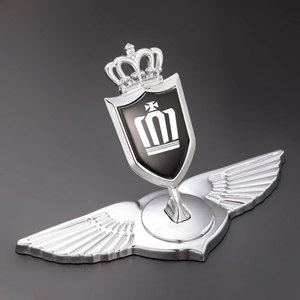 丰田皇冠陆放前脸车贴车标装饰车用品汽车引擎盖改装配件个性立标