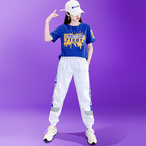 杨丽萍广场舞服装女夏天新款运动套装纯棉时尚宽松健身曳步舞短袖