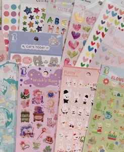 韩国Funny浪漫樱花猫咪贴纸兔子贴画手帐贴少女心手机装饰贴画纸