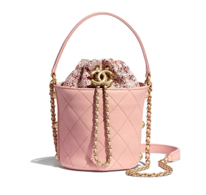 【现货】chanel 香奈儿 菱格 粗呢 链条 抽绳 手提 水桶包 斜挎包