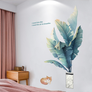 现代简约3d立体墙贴纸房间贴画卧室床边背景墙面装饰墙壁贴纸自粘