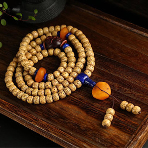 000人付款淘宝正月星月菩珠子海南原提手串108颗佛珠高抛顺白散籽手链