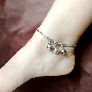 民族风手工饰品原创古风汉服中国风女新款复古铃铛脚链简约百搭