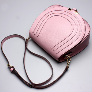 2017东大门新品明星同款语然世家拉链内贴袋休闲女士单肩包女包