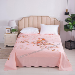 专柜正品 上海民光双人全棉全线丝光被单 国民老式印花怀旧床单